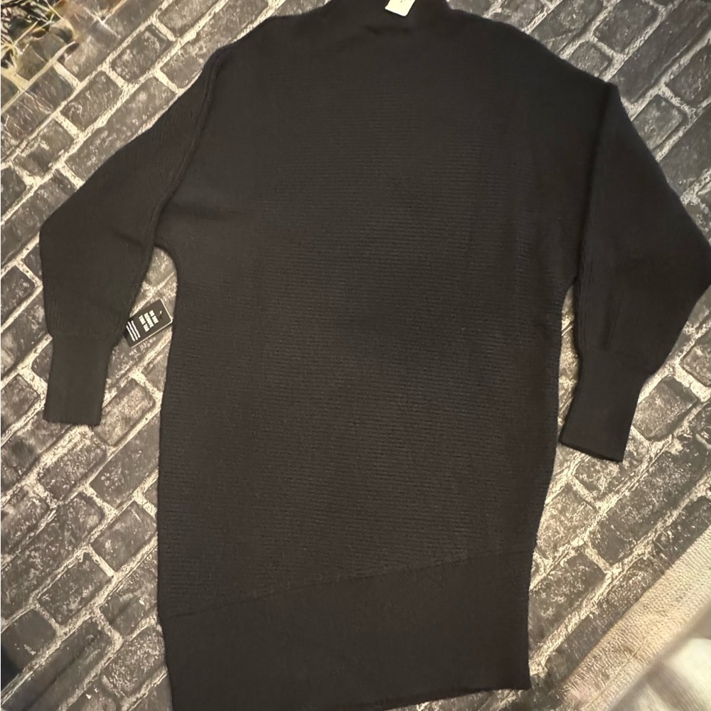 Express Black Asymmetrical Dress